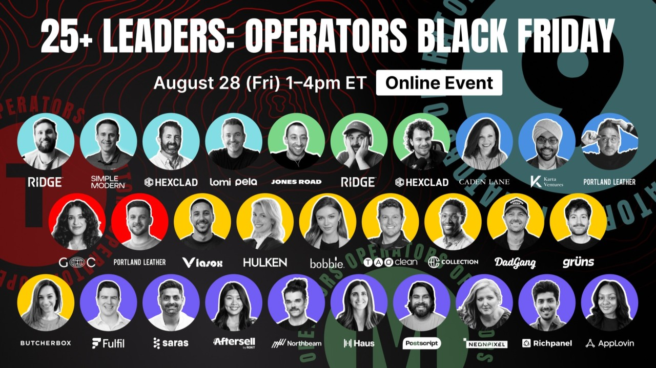 25+ Leaders: Operators Black Friday Prep